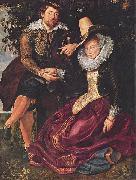 Peter Paul Rubens Rubens and Isabella Brant in the Honeysuckle Bower Sweden oil painting artist
